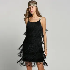 1920s Gatsby Tassels Party Flapper Beach Strip Dresses|JaosWish
