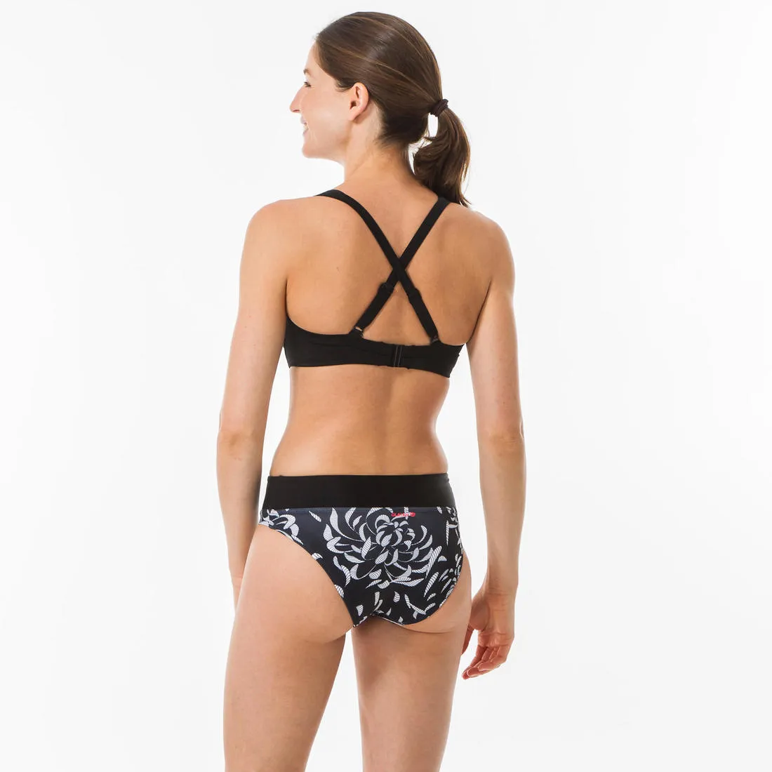 Eden Women's Underwired Minimiser Swimsuit Top - Black