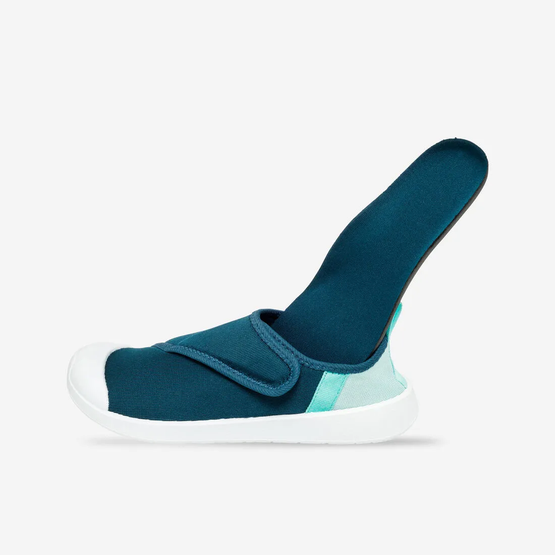 Kids’ water shoes with rip-tab - Aquashoes 120 lagoon