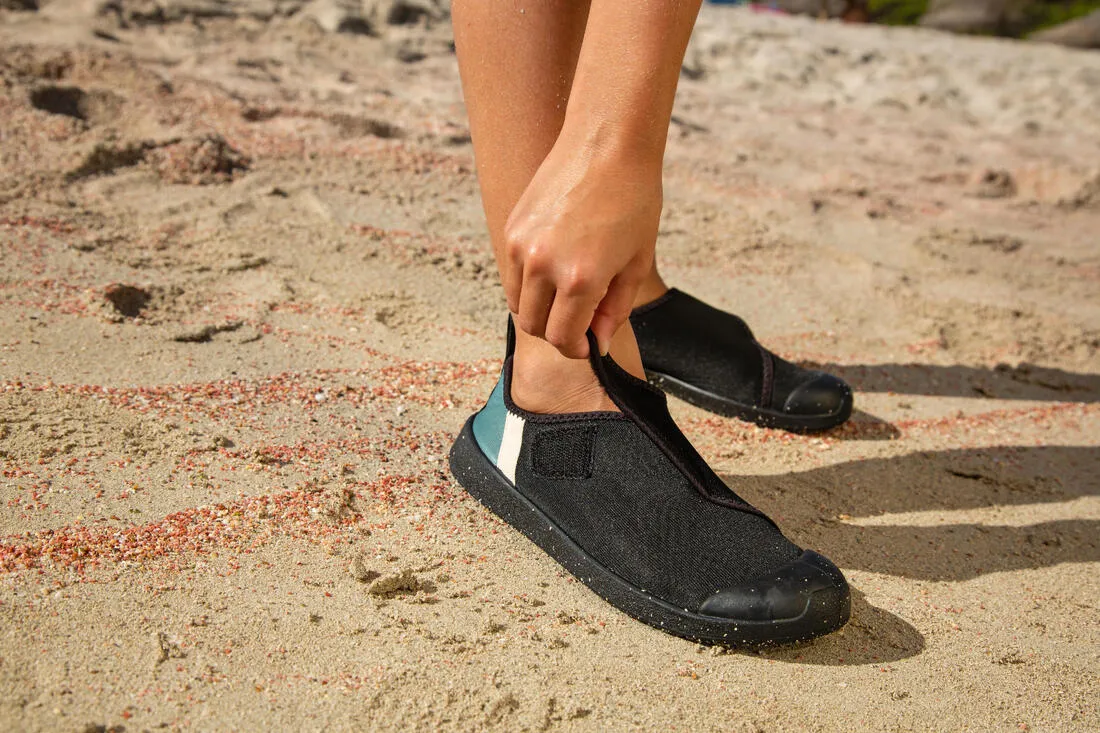 Kids’ water shoes with rip-tab - Aquashoes 120 lagoon