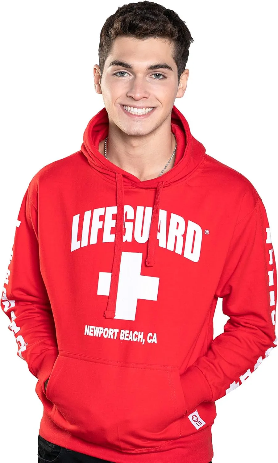 Officially Licensed Guys Newport Beach California Printed Pullover Hoodie | Mens Hooded Sweatshirt…