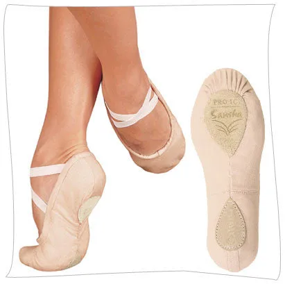 Sansha Pink Pro 1 Canvas Ballet Slipper